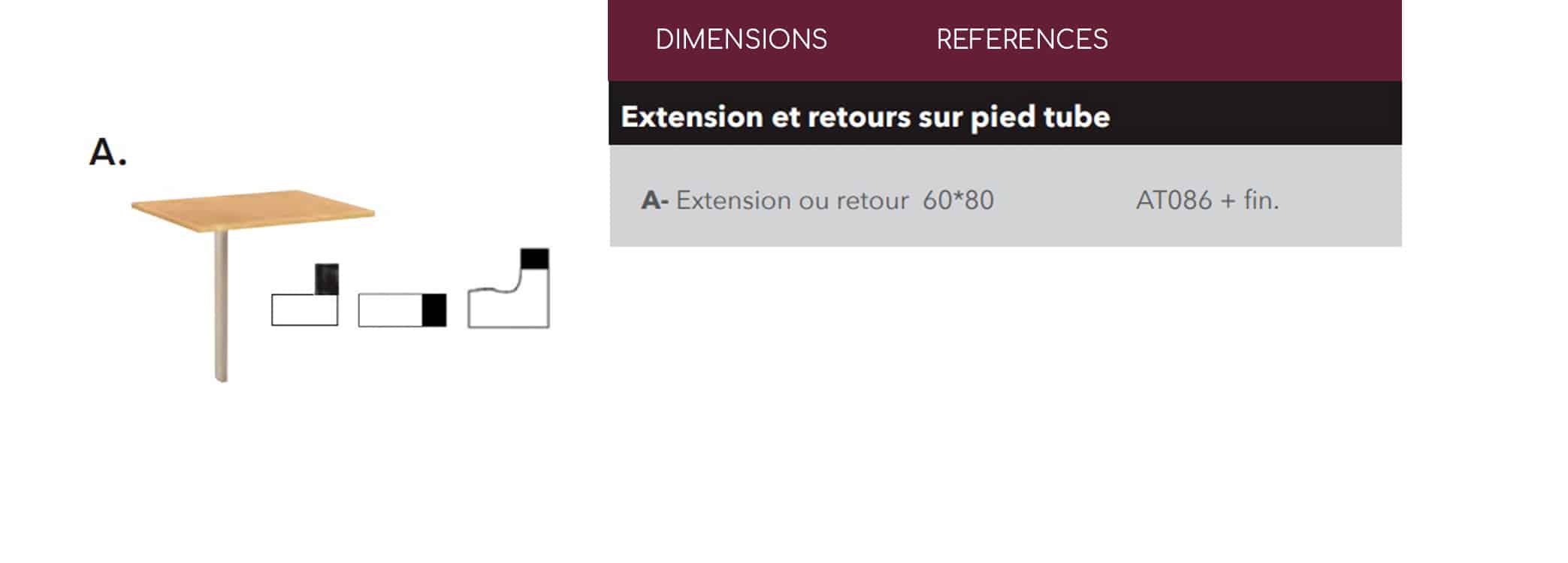 Tableau Dimension Bureau Aerospa Extension 60x80