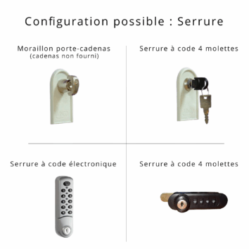 Configuration Possible Serrure vestiaire Armoireplus