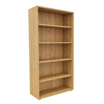 Rangement haut en bois monobloc avec étagères, dimensions H198 L100, idéal pour l'organisation intérieure.