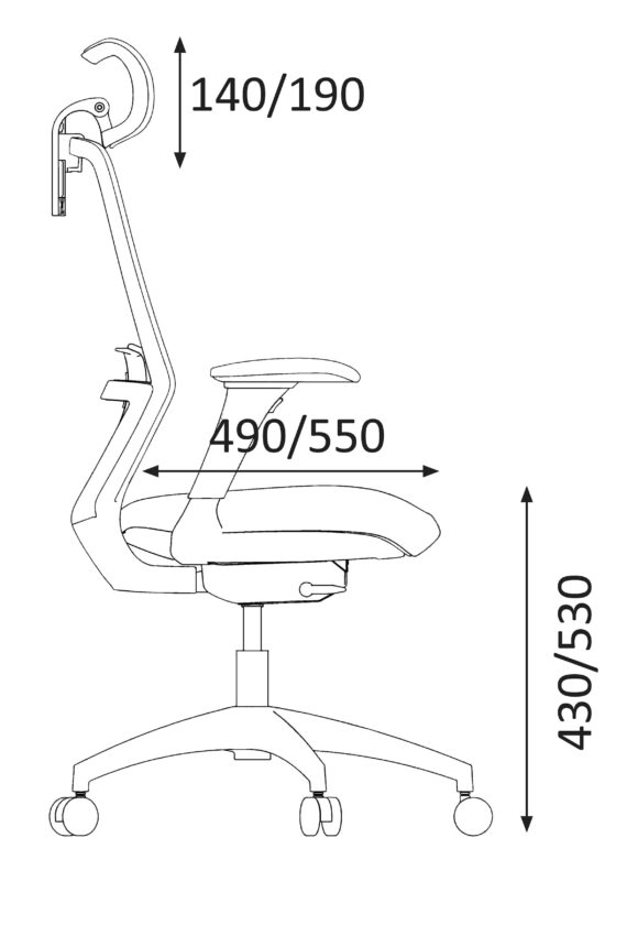 Siège de Travail Ergonomique "ERGOCONFORT RW2-41" – Image 7
