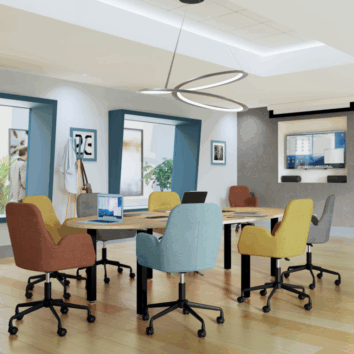 Fauteuil télétravail ou réunion _LiWork Chair_ - ambiance 1