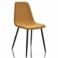 finition tissu jaune curry Chaise Visiteur ou Réunion « Chiara GuestChair »