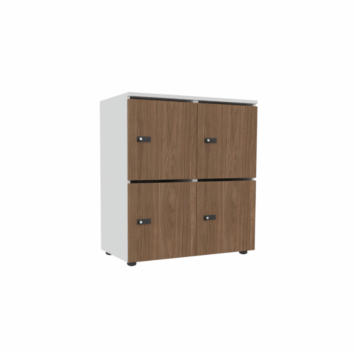 Rangement de bureau bois 2 colonnes - H.89.3 cm – simple