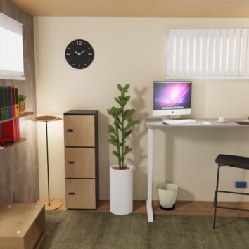 Vestiaire multicases bois 3 casiers - H.131.4 cm - Fournis en kit avec serrures - ambiance simple