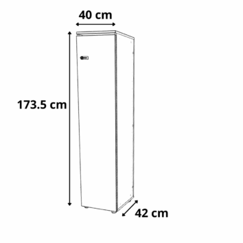 dimensions vestiaire bois 1 colonne
