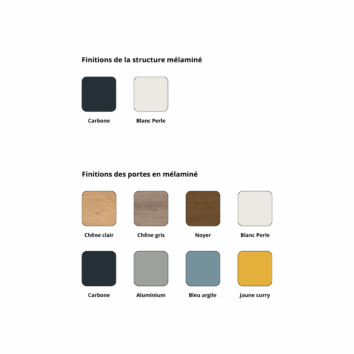 Finitions rangements de bureau bois