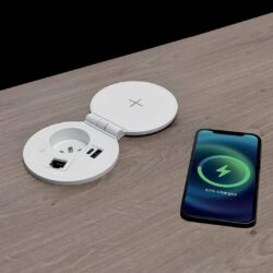 Obturateur d’alimentation SPOT BLANC avec chargeur induction