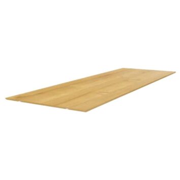 Tablette en bois AMTABB10 vue de dessus, idéale pour étagères ou meubles de rangement, finition naturelle.