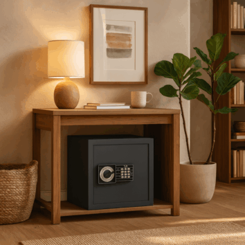 Petit Coffre-Fort de sécurité Discret - Serrure à code - HES 50