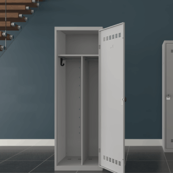 Vestiaire gamme PREMIUM pour industrie salissante, grande largeur de 60 cm, 1 colonne, monobloc.