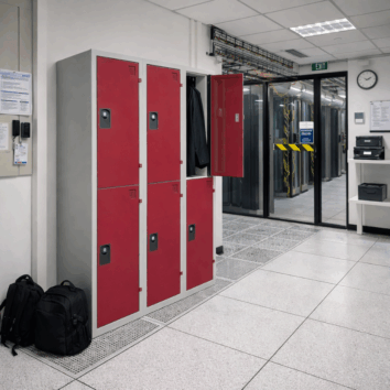 Vestiaire Multicases Gamme ACCESS – 3 colonnes – 2 Casiers – L.120 cm – Paroi de Séparation Intérieure – Monobloc