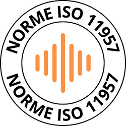 Icone des performances acoustiques avec la norme ISO 11957