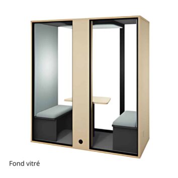 Cabine acoustique - Fond vitré