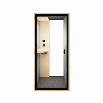 Cabine acoustique fond vitré 1 personne - Gamme Tranquillité - simple