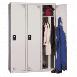 Vestiaire Industrie Salissante Gamme ACCESS – 3 colonnes en Kit ou en Monobloc
