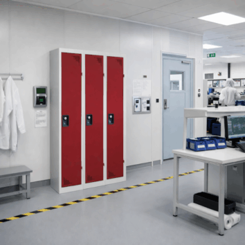 Vestiaire Industrie Propre Gamme ACCESS – 3 colonnes en Kit ou en Monobloc