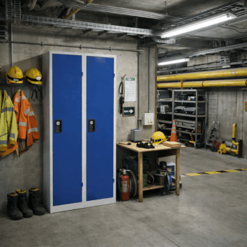 Vestiaire Industrie Salissante Gamme ACCESS – 2 colonnes en Kit ou en Monobloc