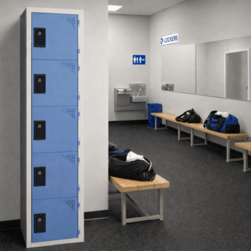 Vestiaire Multicases Gamme ACCESS – 1 colonne – 5 Casiers – L.40 cm – Monobloc