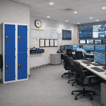 Vestiaire Multicases Gamme ACCESS – 2 Colonnes – 2 Casiers – L.80 cm – Paroi de Séparation Intérieure – Monobloc