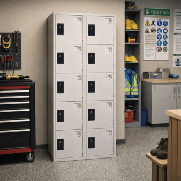 Vestiaire Multicases Gamme ACCESS – 2 colonnes – 5 Casiers – L.60 cm – Monobloc