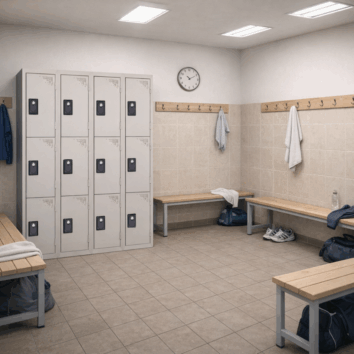 Vestiaire Multicases Gamme ACCESS – 4 colonnes – 3 Casiers – L.120 cm – Monobloc