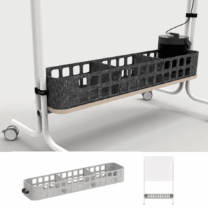 Panier triple - Station collaborative modulable – Tableau & écran – Gamme MobiMod