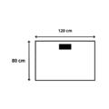 120 x 80 x 72 cm Bureau avec Top Access