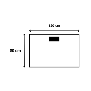 120 x 80 x 72 cm Bureau avec Top Access