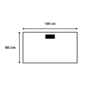 140 x 80 x 72 cm Bureau avec Top Access