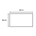 140x80x72 cm Bureau mobile