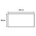 160x80x72 cm Bureau mobile