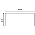 180x80x72 cm Bureau mobile