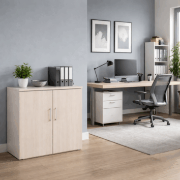 Armoire Basse Porte Battantes Gamme Fusion– H100 L100 P45 cm