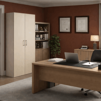 Armoire Haute Porte Battantes Gamme Fusion– H198 L100 P45 cm