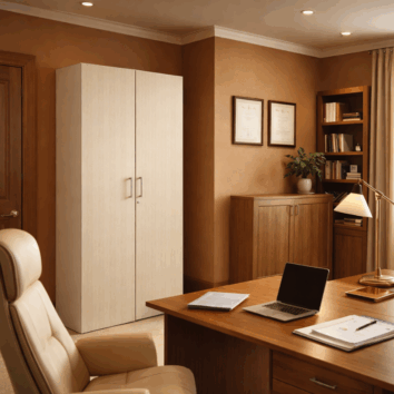 Armoire Haute Porte Battantes Gamme Fusion– H198 L80 P45 cm