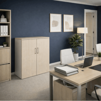 Armoire Mi-Haute Porte Battantes Gamme Fusion– H136 L100 P45 cm