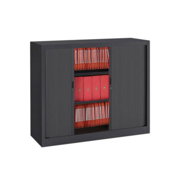 Armoires à Rideaux SERIE A ECO H 100 cm anthracite ouvert