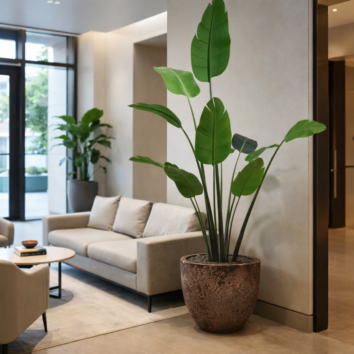 Bananier Décoratif avec Pot Inclus H 205 cm - Gamme EasyPlant