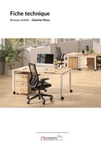 Fiche Technique Bureau mobile - Gamme Nova