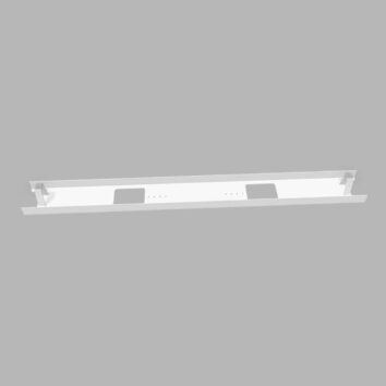 Goulotte Blanc 130 cm pour plan L.160 cm