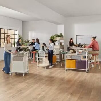 Meuble de rangement sur roulettes - Gamme MobiMod - Modèle S