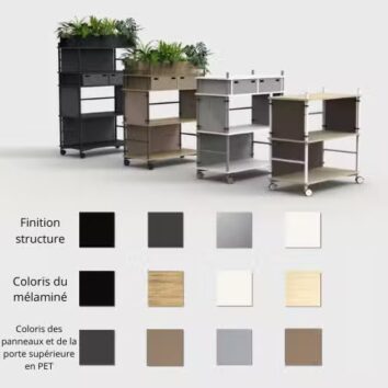 Meuble étagère - 4 niveaux - Gamme MobiMod