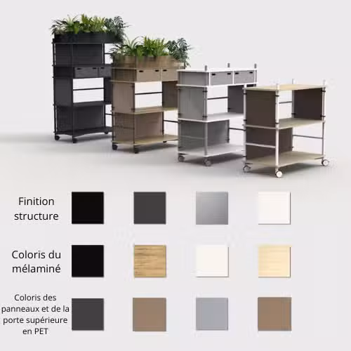 Meuble étagère - 4 niveaux - Gamme MobiMod