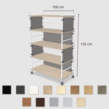 Meuble étagère - 4 niveaux - Gamme MobiMod