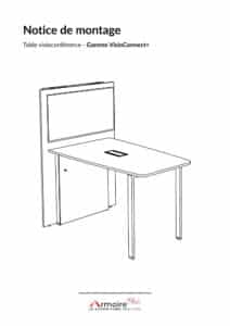 Notice de montage Table visioconférence - Gamme VisioConnect+
