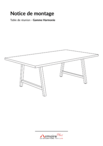Notice de montage table de réunion - Gamme Harmonie