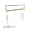 Option - Portique sur roulettes blocables L 192 cm