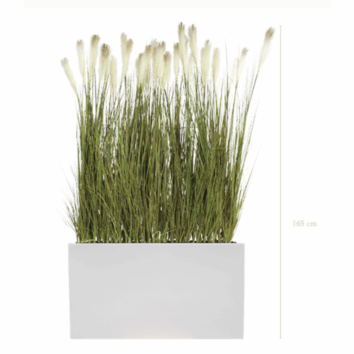 Séparateur de Pampas artificielles avec Pot Inclus H 165 cm - Gamme EasyPlant