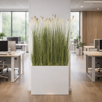 Séparateur de Pampas artificielles avec Pot Inclus H 165 cm - Gamme EasyPlant