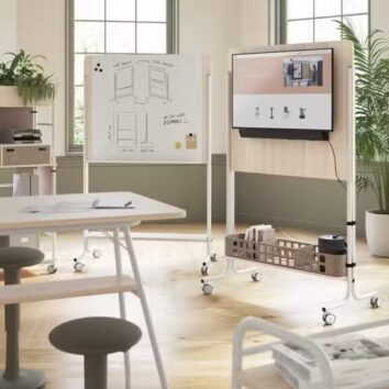 Station collaborative modulable - Tableau & écran - Gamme MobiMod